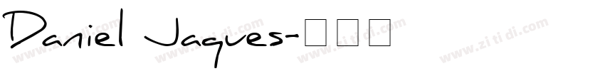 Daniel Jaques字体转换